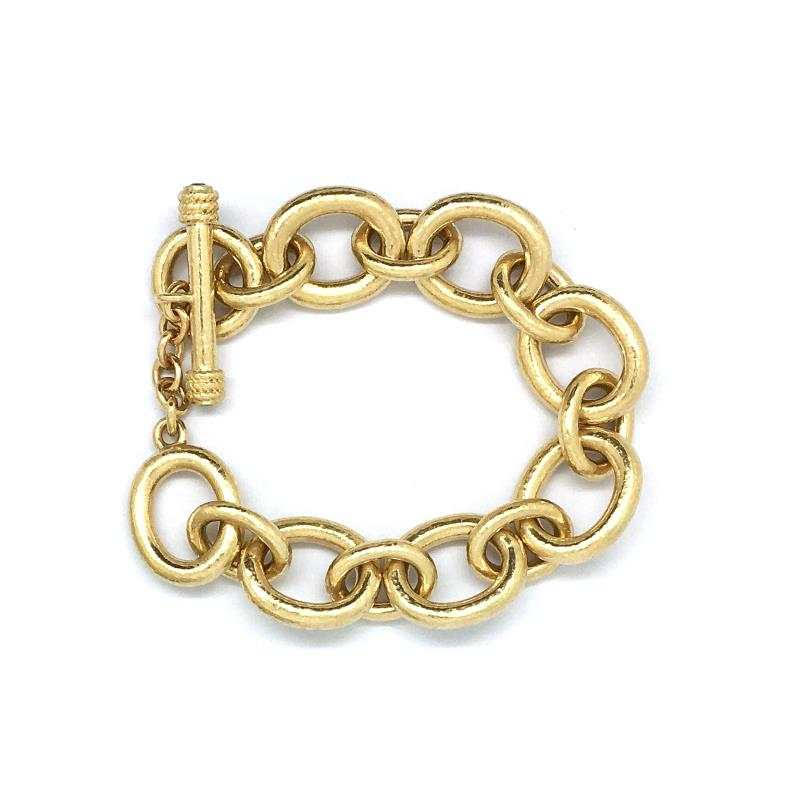 Rubans Voguish Brass 18K GoldPlated Link Bracelet